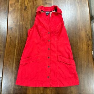 Anthropologie Maeve Women's T Back Red Blazer Mini Dress Plus Size Size 1X